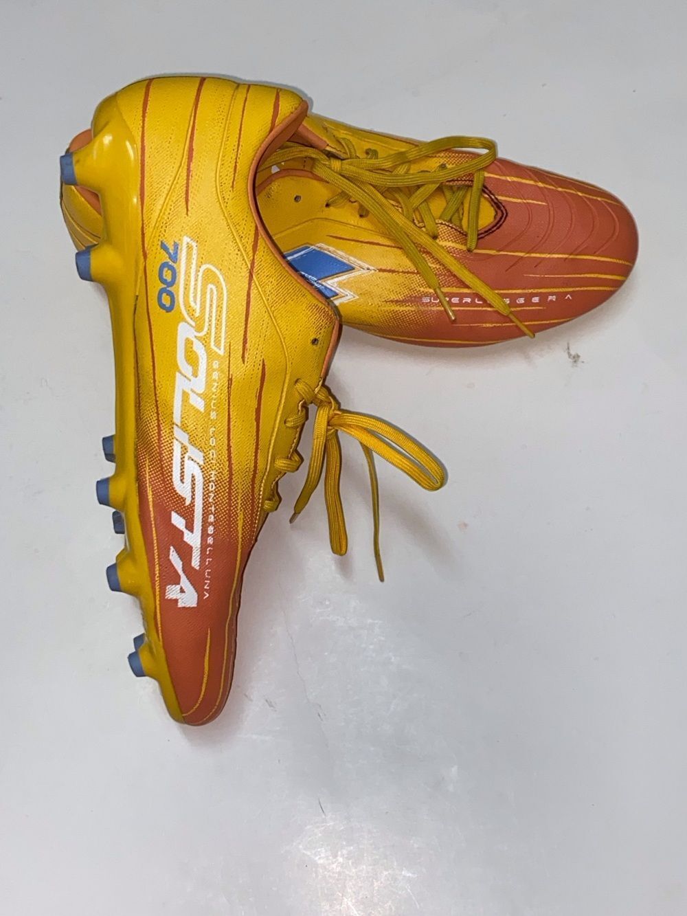 Select Yellow and Orange Soccer Cleats - Sonda 700 Style Lotto
